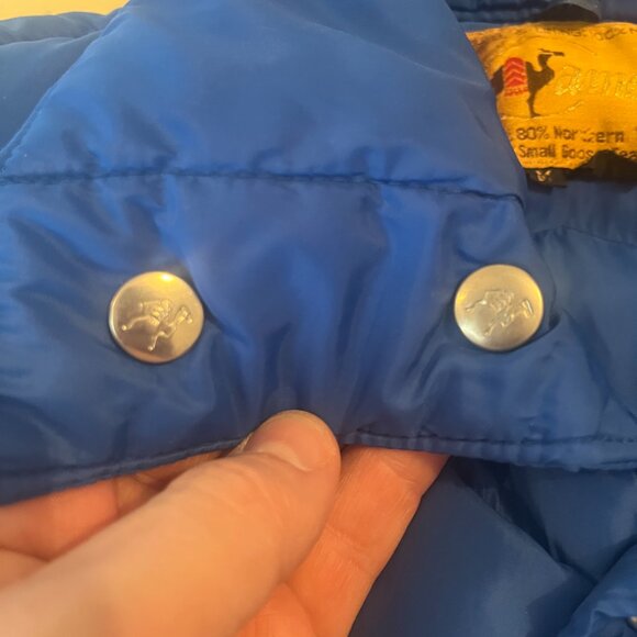 Vintage 60s 70s Camel Down Goose Down Puffer Vest - Picture 4 of 7